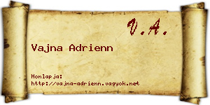 Vajna Adrienn névjegykártya